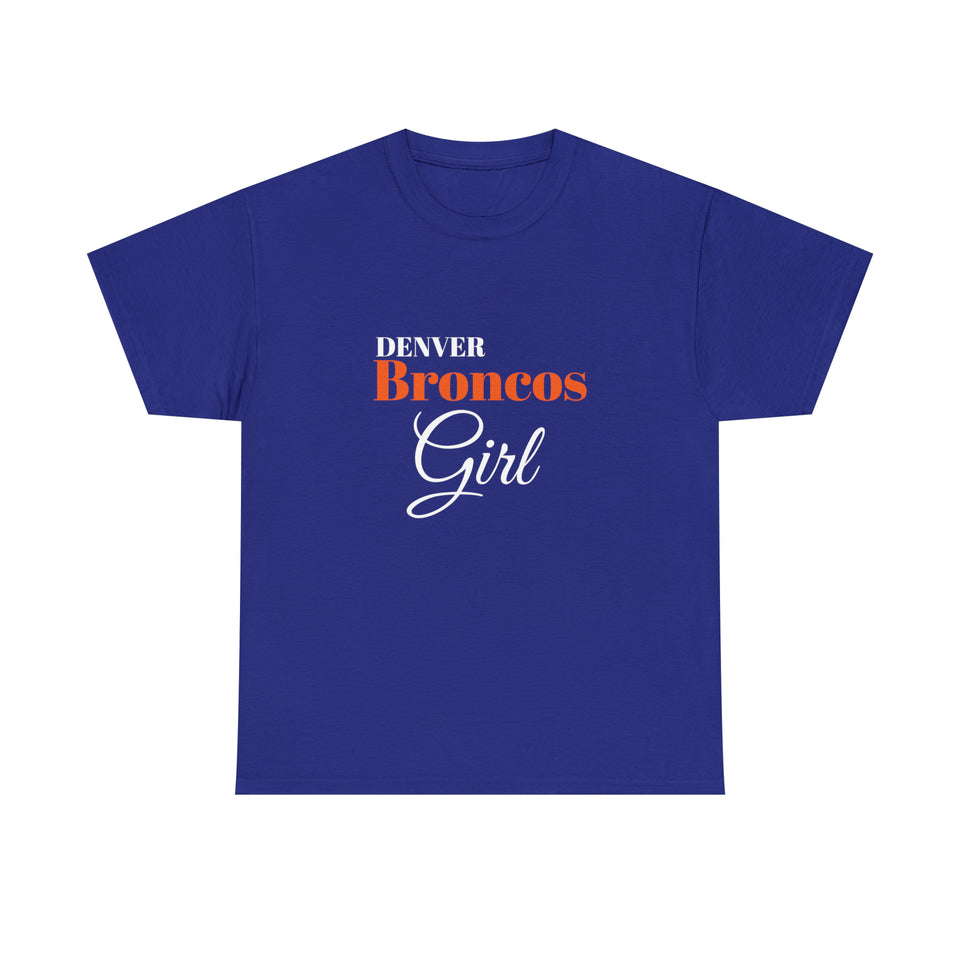 Denver Broncos Girl Unisex Heavy Cotton Tee