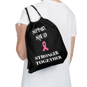 Breast Cancer Awareness Outdoor Drawstring Bag