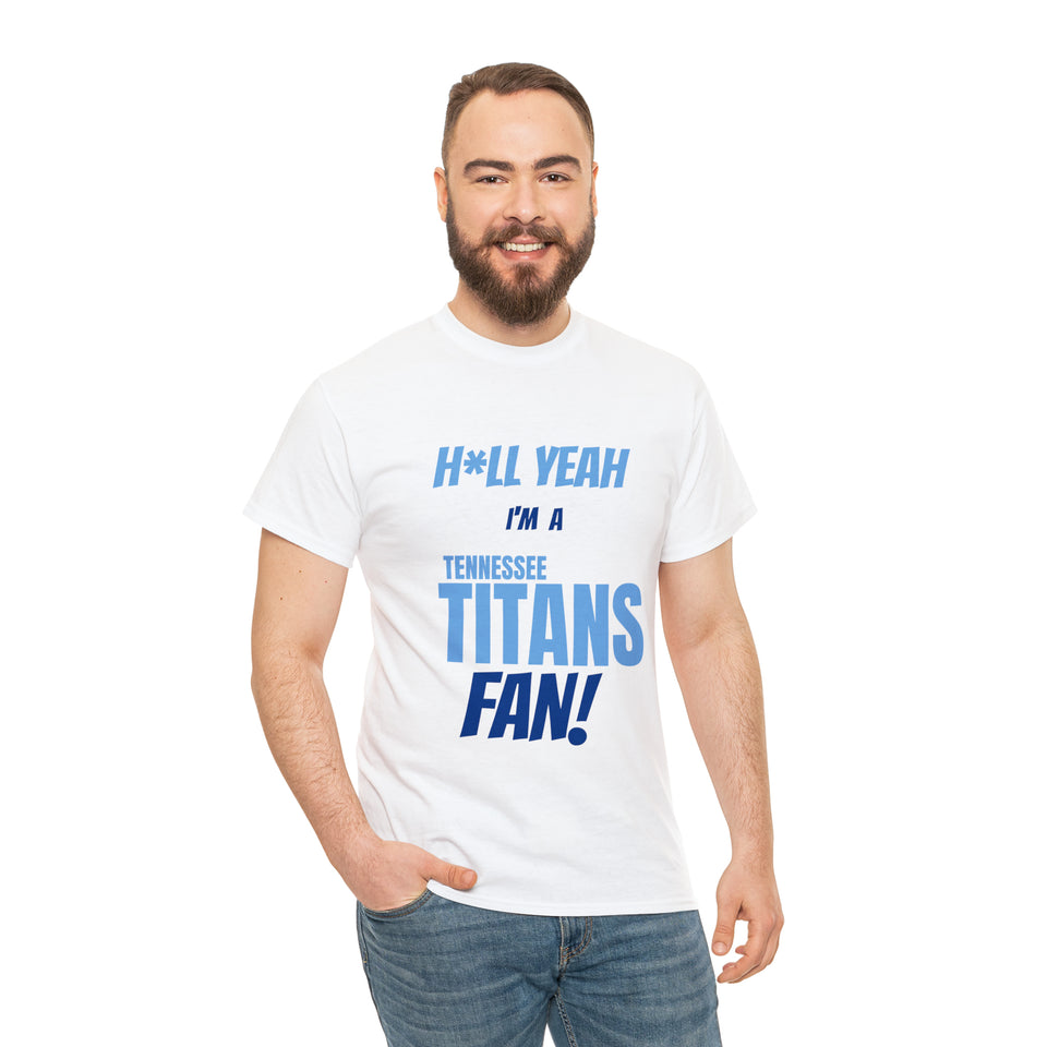 Tennessee Titans Football Unisex Heavy Cotton Tee