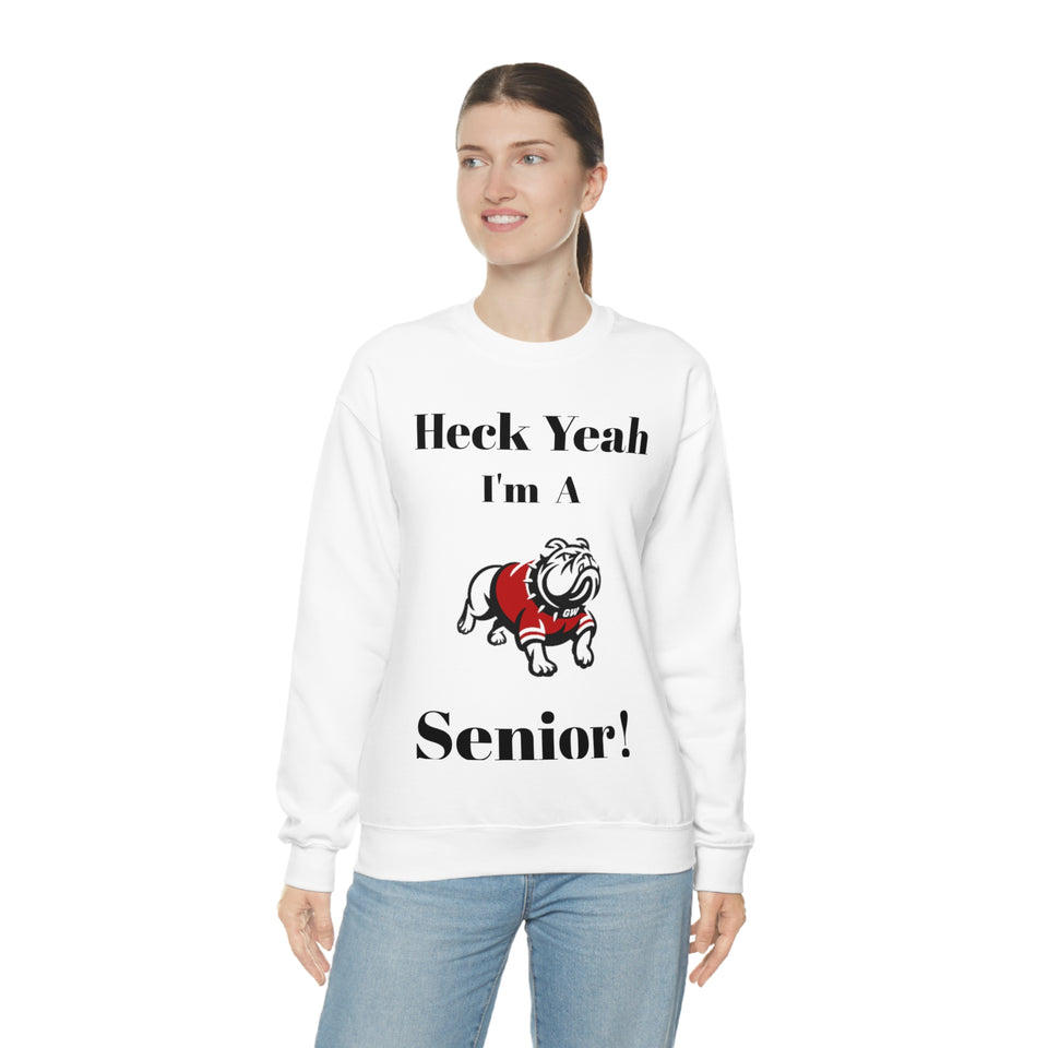 Heck Yeah I'm A Gardner Webb Senior Unisex Heavy Blend™ Crewneck Sweatshirt
