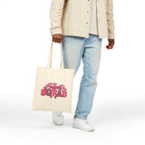 Support Squad Breast Cancer Awareness Cotton Canvas Tote Bag