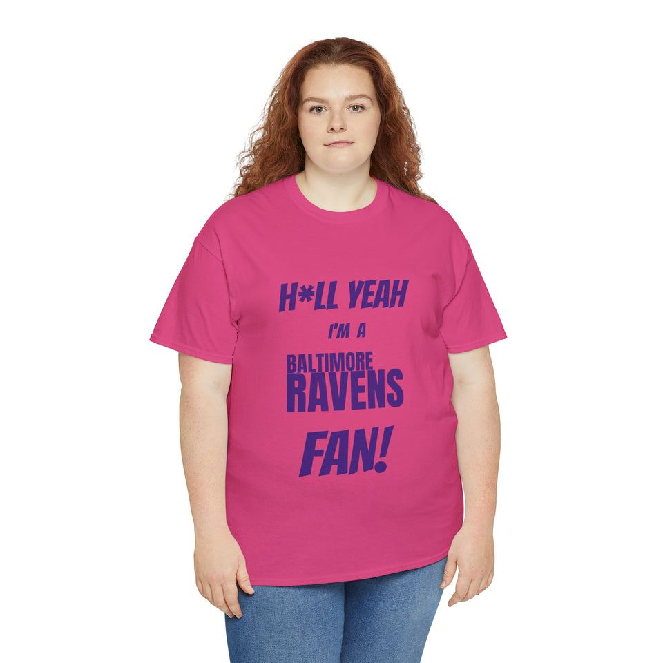 Baltimore Ravens Football Unisex Heavy Cotton Tee