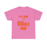 Cincinatti Bengals Football Unisex Heavy Cotton Tee