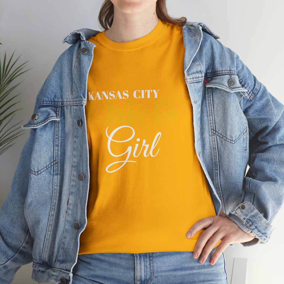 Kansas City Chiefs Girl Unisex Heavy Cotton Tee