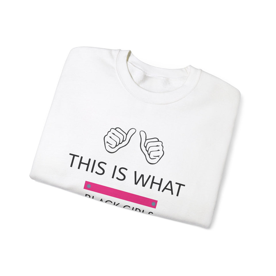 Black Girls Run Unisex Heavy Blend™ Crewneck Sweatshirt