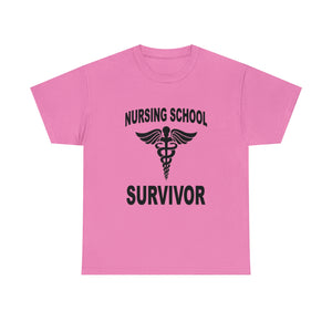 Nursing School Survivor Cotton Tee