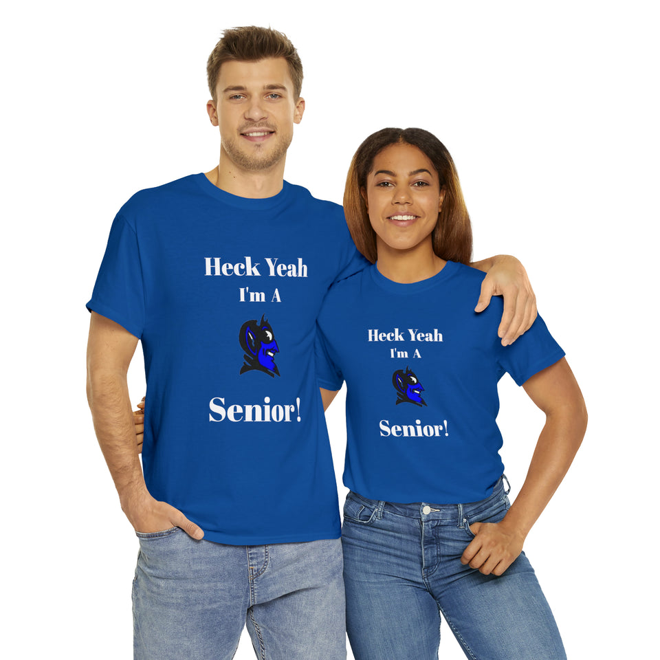 Heck Yeah I'm a Duke Senior Unisex Heavy Cotton Tee