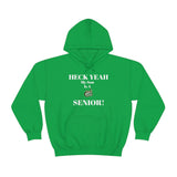 Heck Yeah My Son is A UNCC Senior Unisex Heavy Blend™ Hooded Sweatshirt