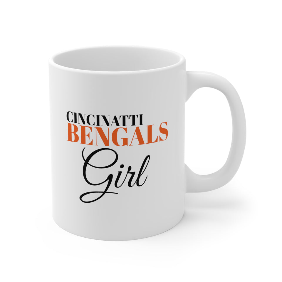 Cincinatti Bengals Girl Ceramic Mug 11oz