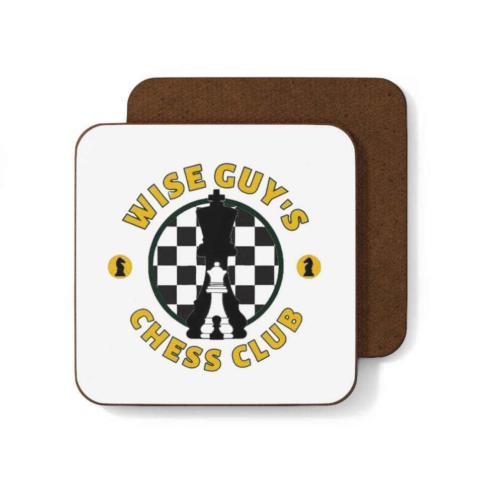 Wise Guy's Chess Club Hardboard Back Coaster