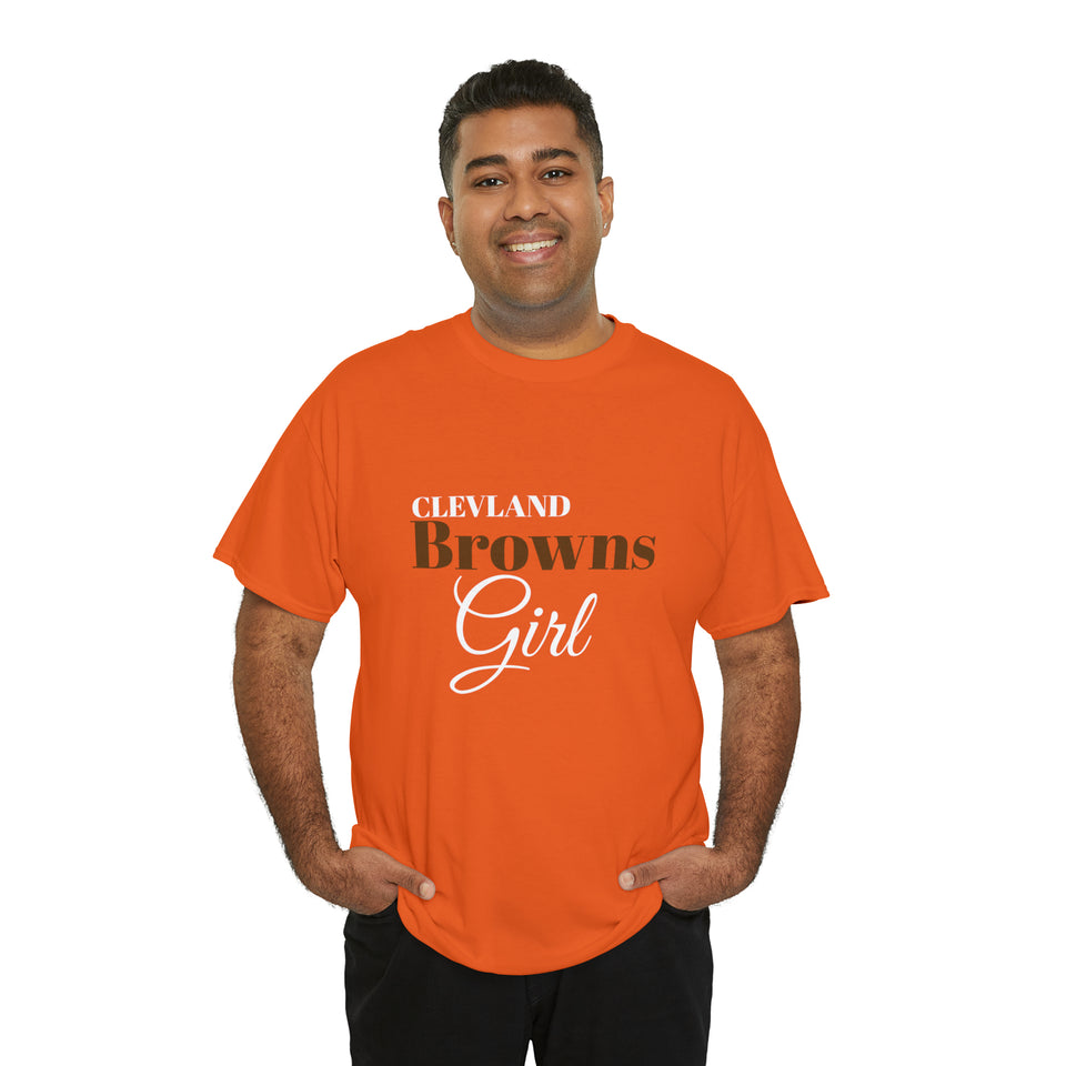 Clevland Browns Girl Unisex Heavy Cotton Tee