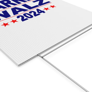 Harris Walz 2024 Plastic Yard Sign