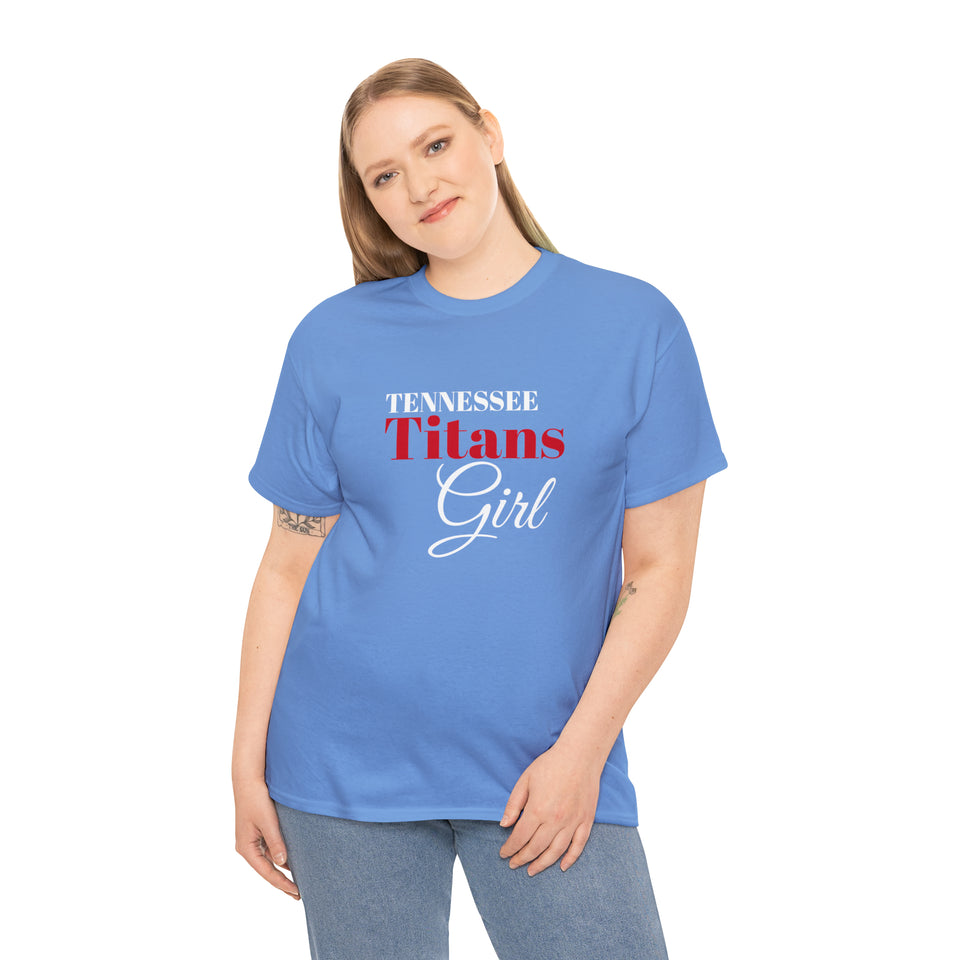 Tennessee Titans Girl Unisex Heavy Cotton Tee