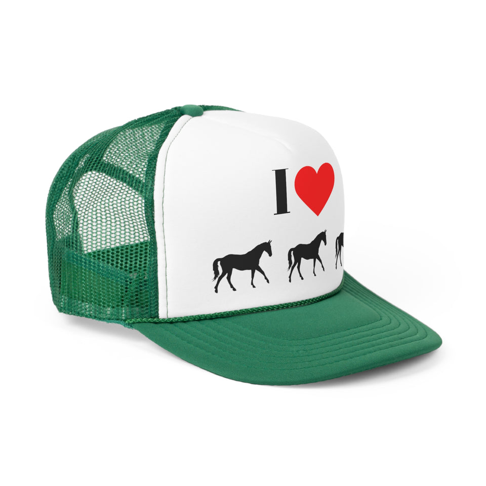 I Love Horses Trucker Caps