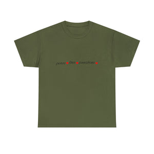 Peace Love Sunshine Unisex Heavy Cotton Tee