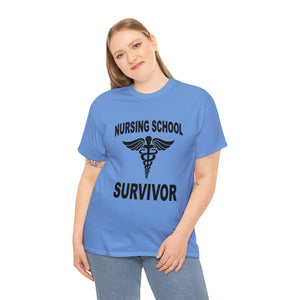 Nursing School Survivor Cotton Tee