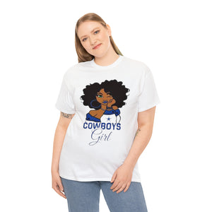 Dallas Cowboys Girl Unisex Heavy Cotton Tee