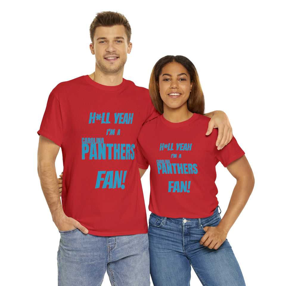 Carolina Panthers Football Unisex Heavy Cotton Tee