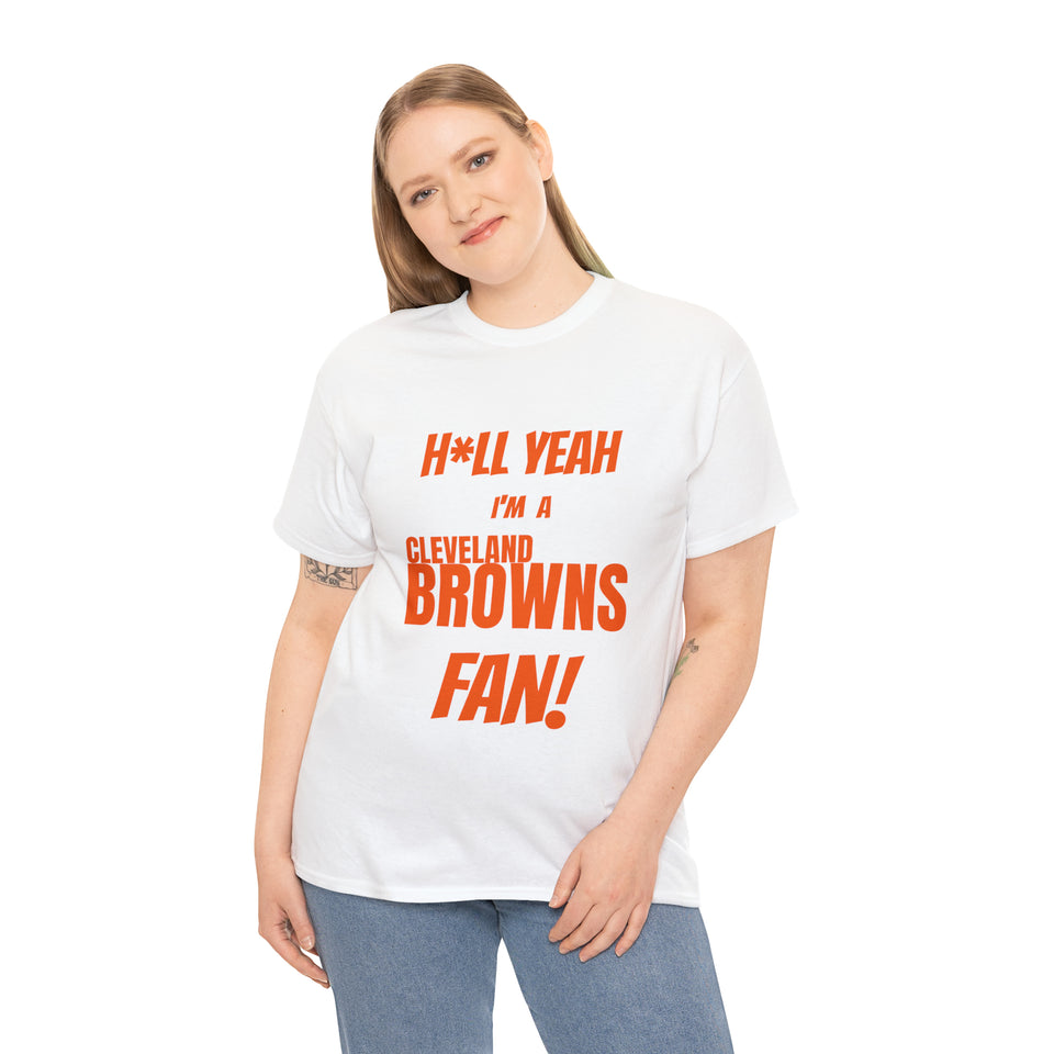 Cleveland Browns Football Unisex Heavy Cotton Tee