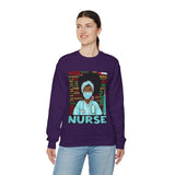 Black Nurse Crewneck Sweatshirt