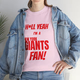 New York Giants Football Unisex Heavy Cotton Tee