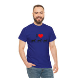 I Love Horses Unisex Heavy Cotton Tee