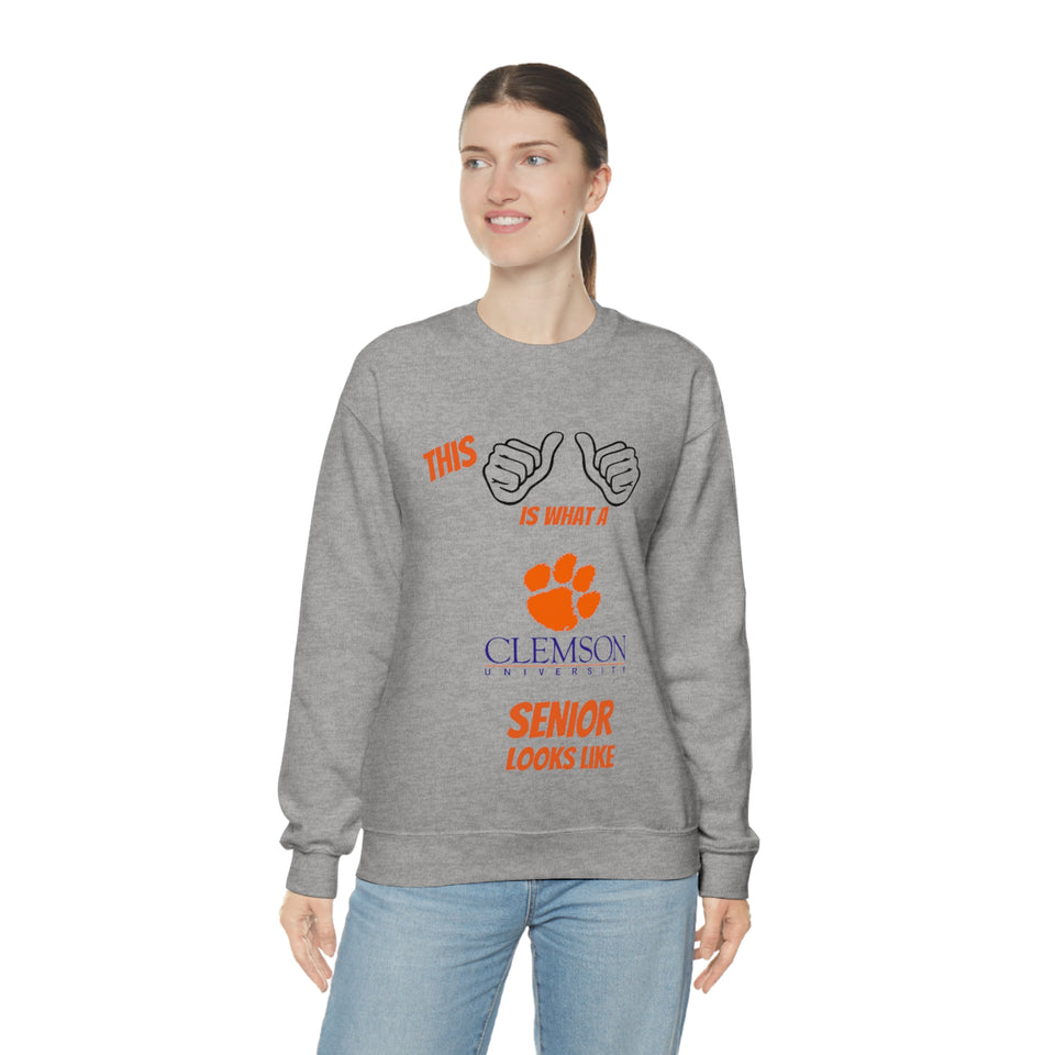 This Is What A Clemson Senior Looks Like Unisex Heavy Blend™ Crewneck Sweatshirt