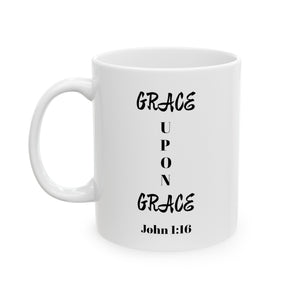 Grace Upon Grace Ceramic Mug, (11oz, 15oz)