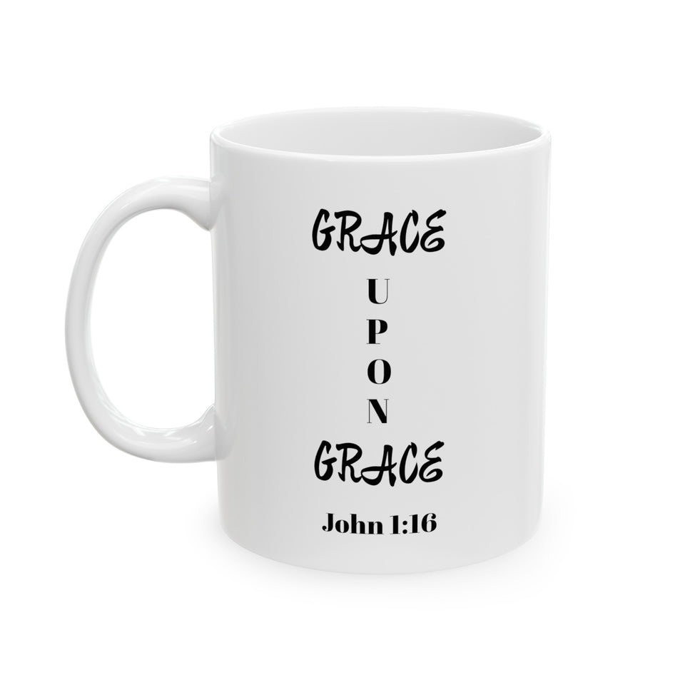 Grace Upon Grace Ceramic Mug, (11oz, 15oz)