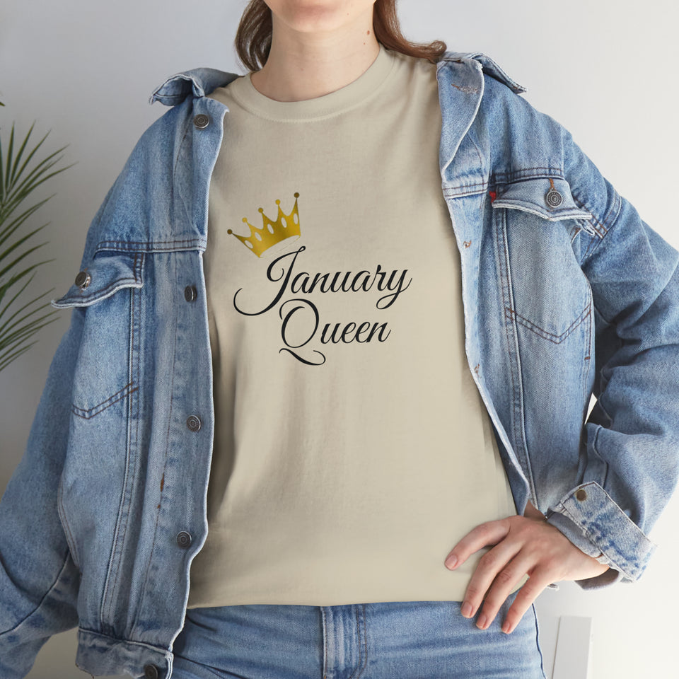 January Queen Unisex Heavy Cotton Tee