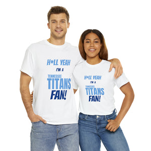 Tennessee Titans Football Unisex Heavy Cotton Tee