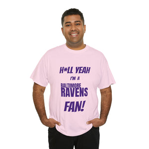 Baltimore Ravens Football Unisex Heavy Cotton Tee