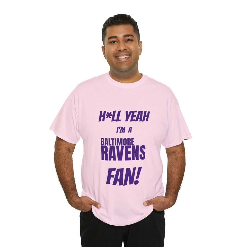 Baltimore Ravens Football Unisex Heavy Cotton Tee