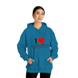 I Love Butterflies Unisex Heavy Blend™ Hooded Sweatshirt