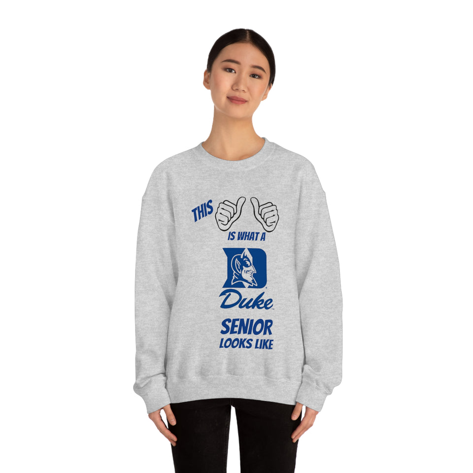 This Is What A Duke Senior Looks Like Unisex Heavy Blend™ Crewneck Sweatshirt