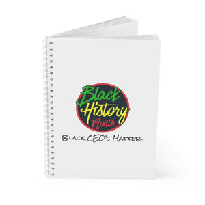 Black CEO's Matter Spiral Notebook