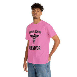 Nursing School Survivor Cotton Tee