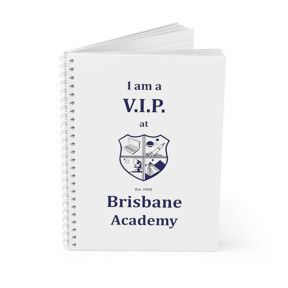 Brisbane Academy VIP Spiral Notebook