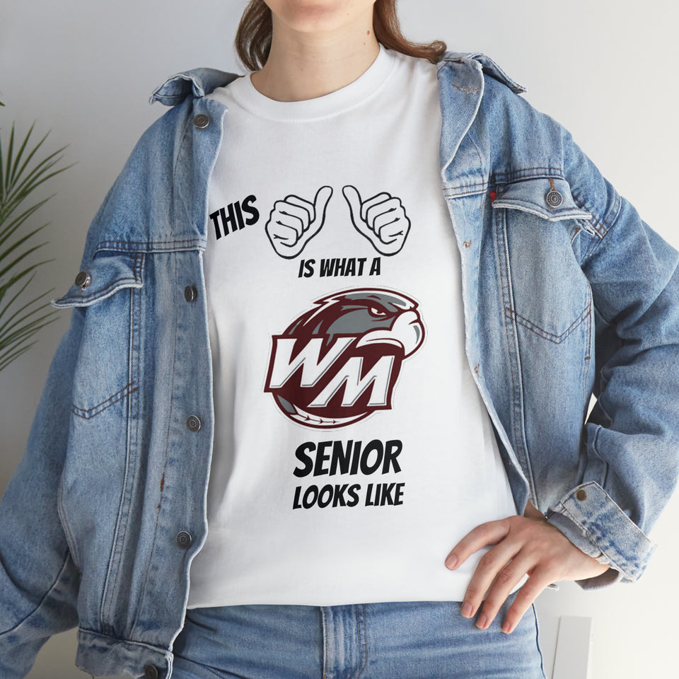 This Is What A West Meck High School Senior Looks Like Class Of 2024 Unisex Heavy Cotton Tee