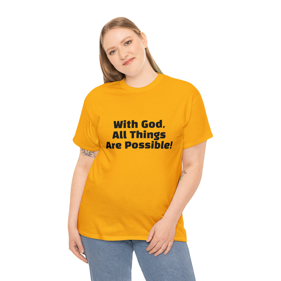 With God Unisex Heavy Cotton Tee