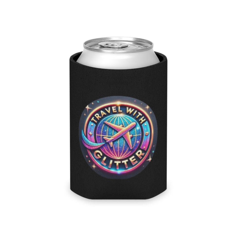 Travel With Glitter Can Cooler