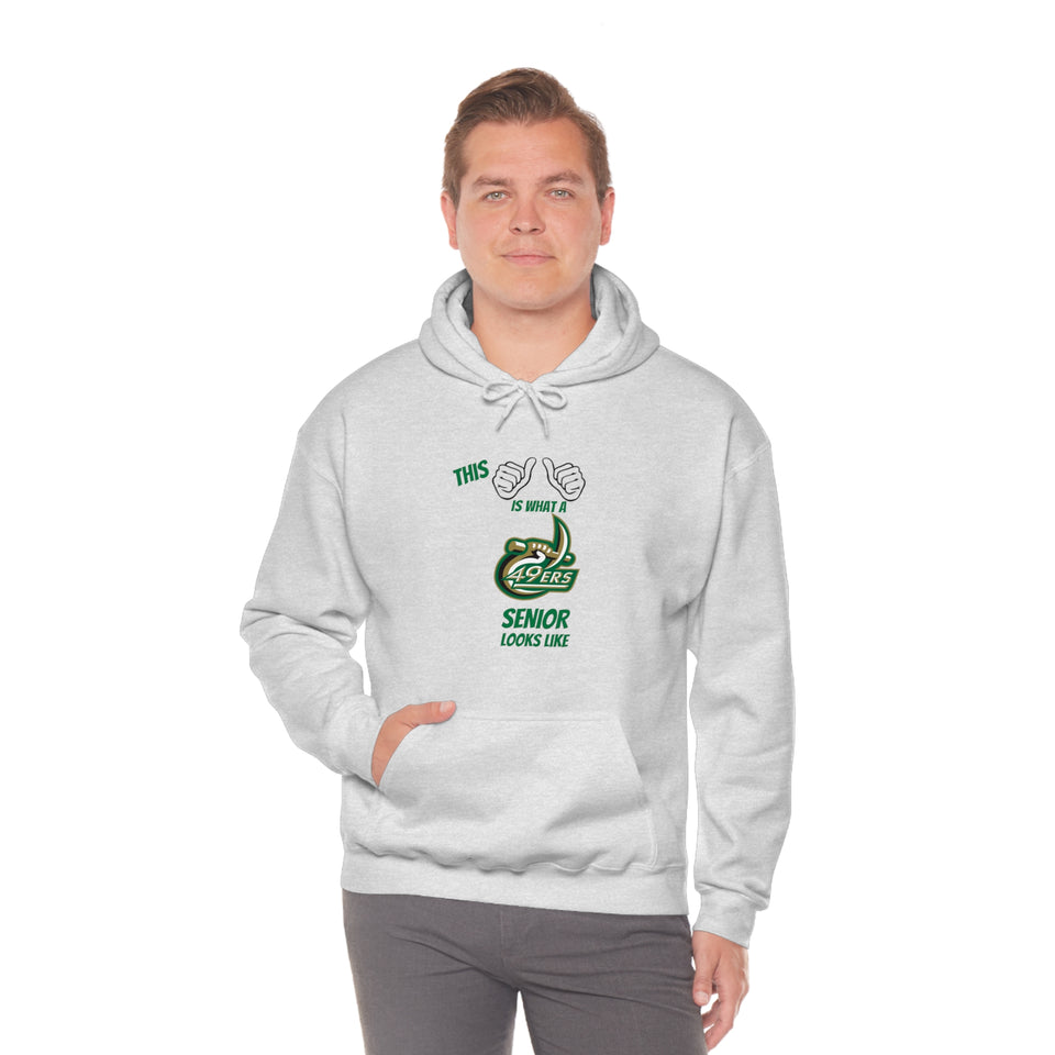This Is What A UNCC Senior Looks Like Unisex Heavy Blend™ Hooded Sweatshirt