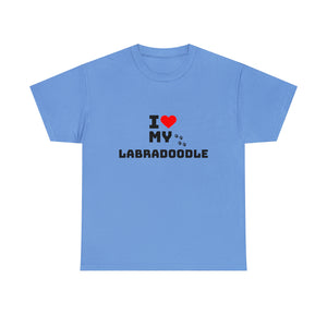 I Love My Labradoodle Unisex Heavy Cotton Tee