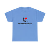 I Love My Labradoodle Unisex Heavy Cotton Tee