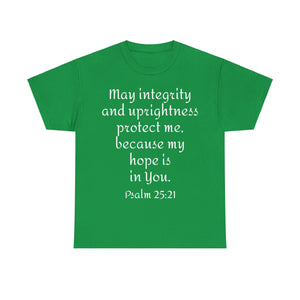Psalm 25:21 Unisex Heavy Cotton Tee