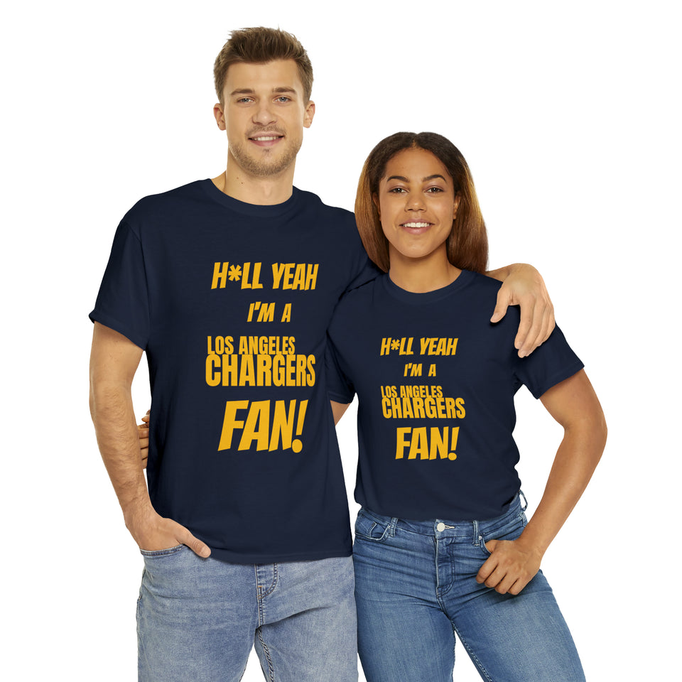 Los Angeles Chargers Football Unisex Heavy Cotton Tee