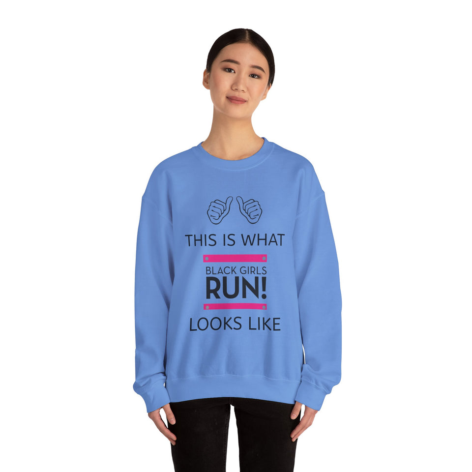 Black Girls Run Unisex Heavy Blend™ Crewneck Sweatshirt