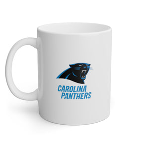 Carolina Panthers White Mug, 11oz