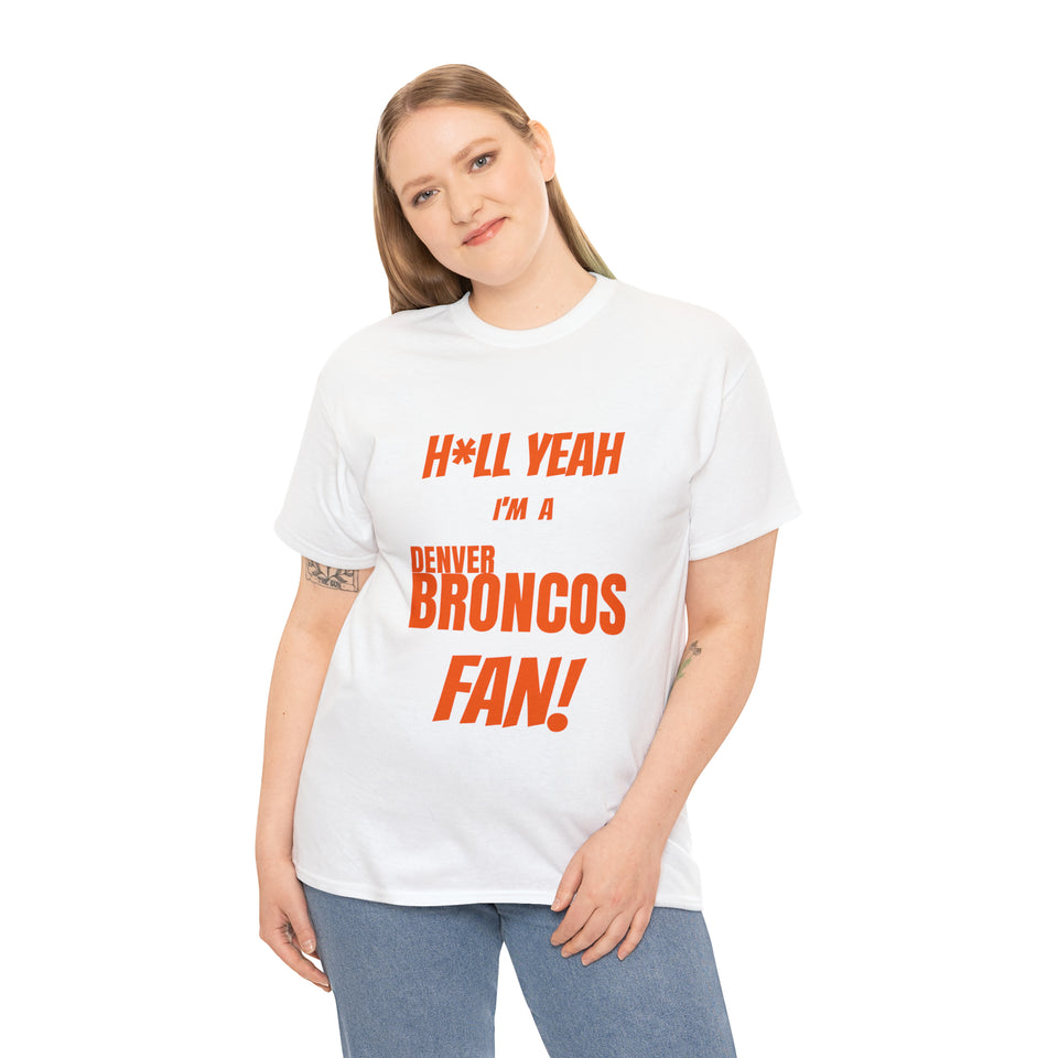Denver Broncos Football Unisex Heavy Cotton Tee