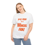 Denver Broncos Football Unisex Heavy Cotton Tee